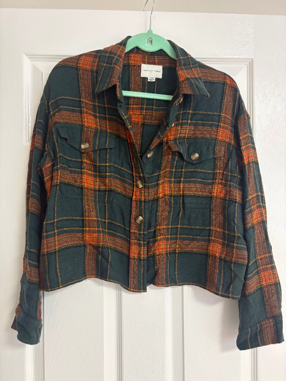 American Eagle plaid button up